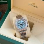 C1 Factory ROLEX Daytona Steel Silver 40mm Watch